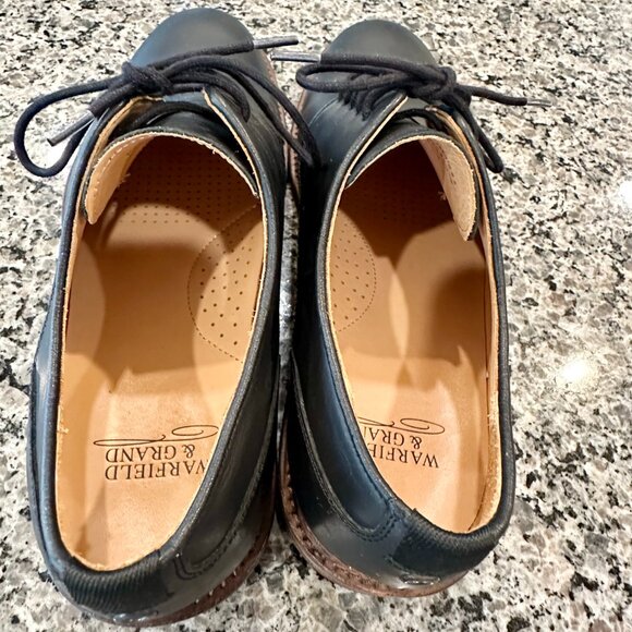 LIKE NEW Warfield & Grand Reed Leather Plain Toe Oxford Lace-Up Men Size 9.5 - Picture 9 of 14